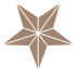 Paper Starlights Brown star graphic