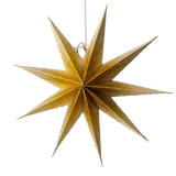 25cm Gold Mini Paper Star included twice in the Golden Christmas star set