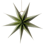 25cm Green Mini Paper Star in the Nordic Christmas star set