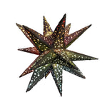 Black and colourful Moravian star