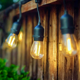Outdoor Festoon Lights | Warm White LED Filament Bulbs