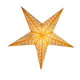 Tiffany: Yellow handmade geometric paper star lantern