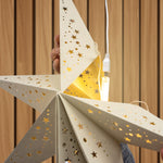 USB LED lighting kit inside a paper star lantern