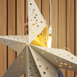 USB LED lighting kit inside a paper star lantern