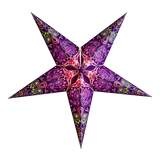 pattern purple paper star lantern