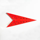 folded red paper star lantern - large Christmas star decoration