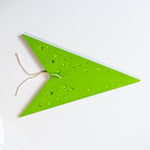 green folded star lantern