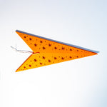 folded Halloween light - pumpkin orange paper star lantern