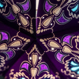 purple and blue pattern paper star lantern