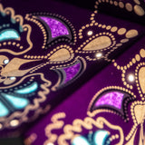 purple and blue pattern paper star lantern