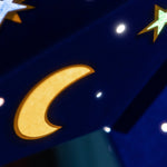 night sky blue multi coloured paper star lantern