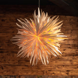 Flame paper star lantern