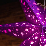 purple paper star lantern