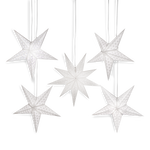 collection of 5 white stars