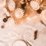 Mini paper hanging snowflake decorations