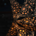 black and white lace pattern paper star lantern