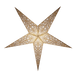 large grey paper star lantern with lace design