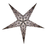 large black and white lace paper star