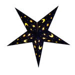 night sky blue and yellow paper star lantern
