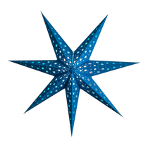 blue paper star lantern