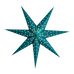 teal paper star lantern