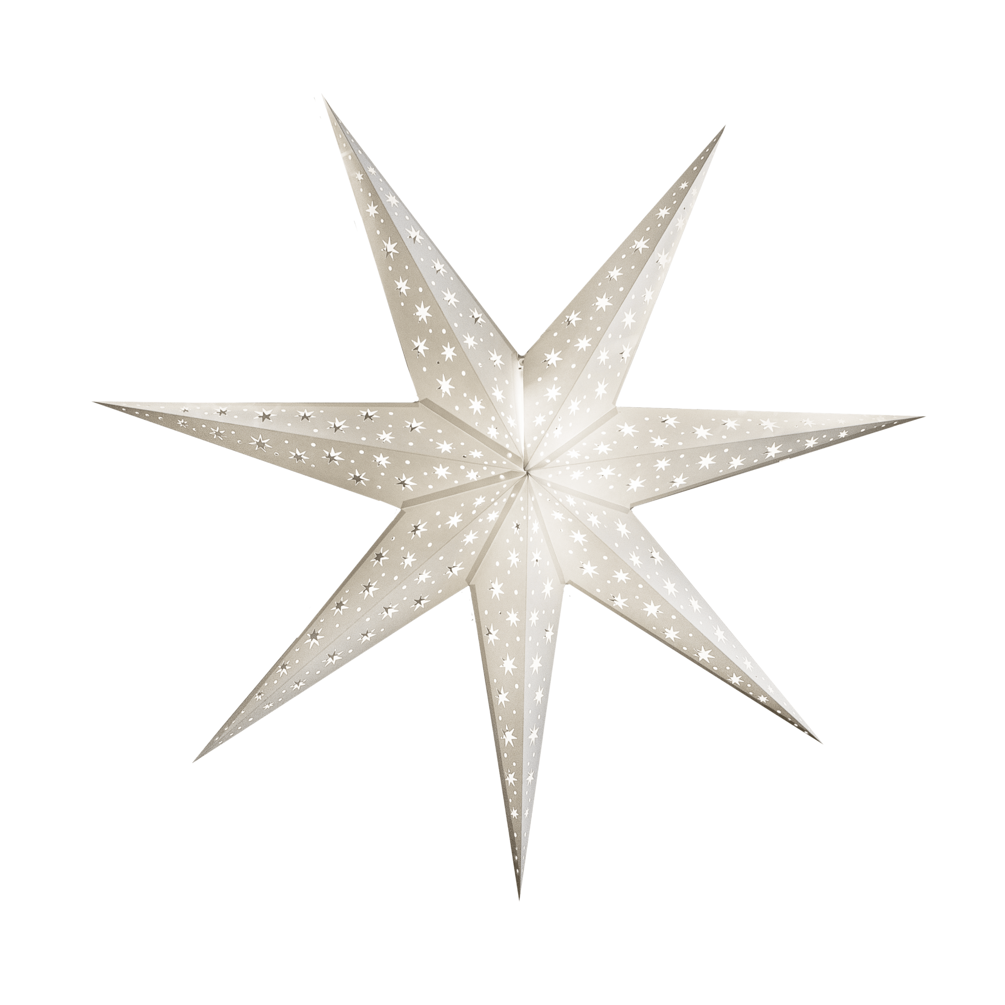 north star white - large star lantern