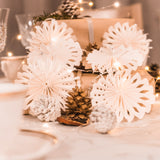Mini paper hanging snowflake decorations