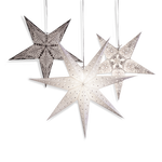 Scandi Christmas Star Lights and decorations