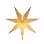 cream paper star lantern
