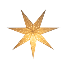 cream paper star lantern