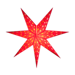 red multi tissue star lantern