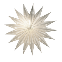 17 point paper star lantern white