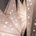 white paper star light lantern -  White Christmas lights